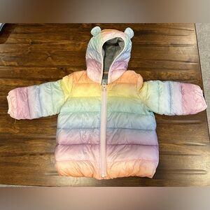 GAP Kids Rainbow Puffer Jacket